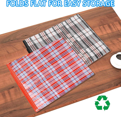 Storage bags, 4 pieces, large reusable moving bags, with zip closure and handles, storage bag, clothing, laundry bag, capacity, multifunctional for duvets