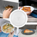 Magnetron plate, glass, 24.5 cm, microwave plate, turntable, glass plate, microwave accessories, replacement turntable with 3 attachments for standard round microwaves
