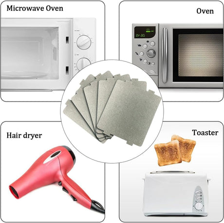 Glimmer Disc Microwave, 5 pieces of mica sheet, microwave mica plate, microwave oven mica plate, mica plates sheets mica-plate for accessories, universal main kitchen