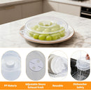 2 pieces of microwave covers, microwave cover for heating food, 23 cm and 17 cm, transparent, microwave lid with adjustable steam ventilation to prevent splatters