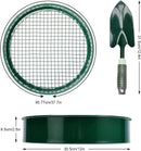 Garden sieve, soil sieve with interchangeable mesh sizes 3, 6, 9 and 12 mm, perfect garden tool for sifting soil, stones and compost.