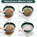 Garden sieve, soil sieve with interchangeable mesh sizes 3, 6, 9 and 12 mm, perfect garden tool for sifting soil, stones and compost.