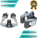 Petluno Broom Holder - Tool Holder Broom Wall Mount System Multi Wall Holder Mounting System Garden Tools Set Including Fixing Hardware (blue) grey 6