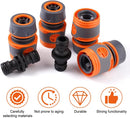 8 pieces garden hose connector 1/2 inch, garden hose fittings, hose coupling, double plug, hose connector set, garden hose accessories, garden hose connection set garden tool, lawn