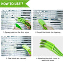 Petluno Blinds Cleaning Brush - 2 Pack Blind Cleaner, With Microfiber Cleaning Cloth, Feather Duster for Cleaning and Electric Fans (Pink + Green) Pink Green