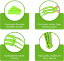 Petluno Blinds Cleaning Brush - 2 Pack Blind Cleaner, With Microfiber Cleaning Cloth, Feather Duster for Cleaning and Electric Fans (Pink + Green) Pink Green