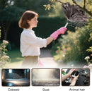 Feather duster, extendable, telescopic cleaning cloth, washable, ostrich feathers, cobweb duster with telescopic handle, cleaning supplies, home, car, office