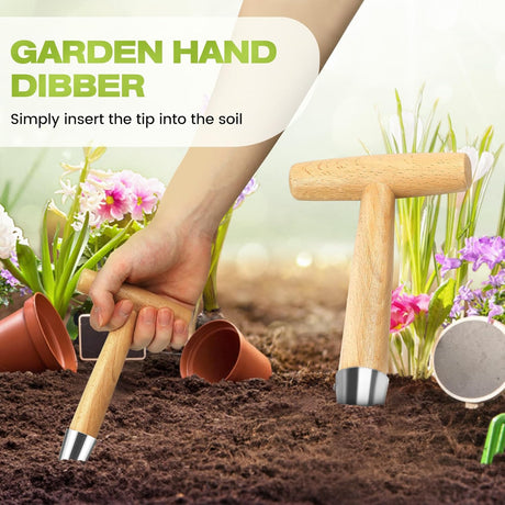 Flower bulbs, plant stakes, flower bulbs with T-grip, bulb planting aids, onion sets, garden vegetables, flowers and tulip bulbs