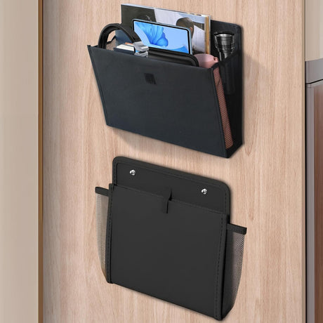 Storage space for campers with self-adhesive motorhome accessories Essentials Caravan Gadgets, 34 x 29 x 14 cm Foldable wall-mounted organizer for bedroom, office, bedside table desk