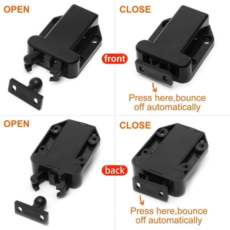 Goodchanceuk Push to Open Touch Release Catch, cabinet, doors, magnetic touch lock for drawer