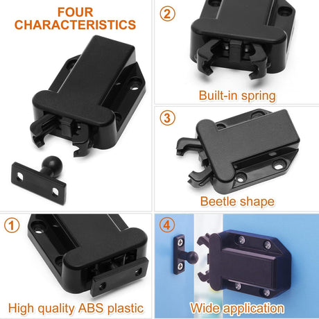 Goodchanceuk Push to Open Touch Release Catch, cabinet, doors, magnetic touch lock for drawer