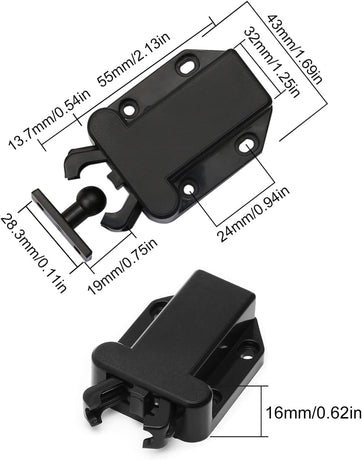 Goodchanceuk Push to Open Touch Release Catch, cabinet, doors, magnetic touch lock for drawer