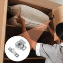 Petluno 6 pack double roller cabinet lock, roller catch hardware for cupboard kitchen cabinet door locks, cabinet door locks and latches with screws, silver