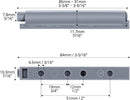 Petluno® Pack of 10 push-to-open door openers, soft close door dampers for kitchen cabinet doors
