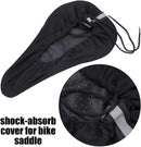 Petluno Bike Seat Cushion Cover, PE Foam Comfortable Breathable Bicycle Saddle Water & Dust Resistant Covers Fits Spin, Exercise Bike, Outdoor or Indoor Cycling