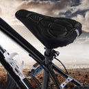 Petluno Bike Seat Cushion Cover, PE Foam Comfortable Breathable Bicycle Saddle Water & Dust Resistant Covers Fits Spin, Exercise Bike, Outdoor or Indoor Cycling