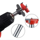 35 mm hinge drill set with hinge hole and hinge template, drill guide, power drill accessory, for concealed hinges, cabinet hinges, mounting plates, woodworking