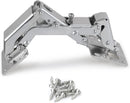 Spring-loaded hinge, 170 degrees, for kitchen cabinets, door hinges, large angle door hinges, angle stop, self-closing hinge, 4 pieces, improved version with buffer damping