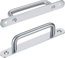 2 pieces sliding door handles, split door handles, sliding door handle with stainless steel plate, cabinet door handle, shed door handles, garden door handles (192 mm) 192MM