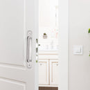 2 pieces sliding door handles, split door handles, sliding door handle with stainless steel plate, cabinet door handle, shed door handles, garden door handles (192 mm) 192MM