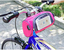 Waterproof Bicycle Handlebar Bag with Transparent Pouch and Adjustable Strap High-Capacity Cycling Front Pack