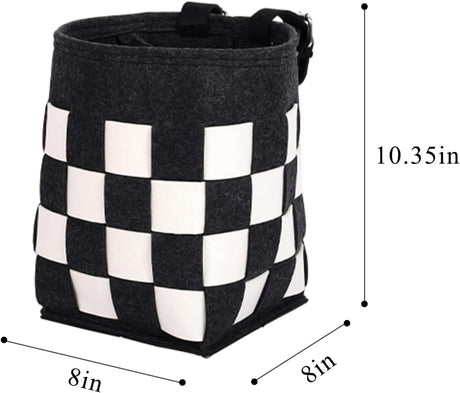 Bike Basket with a Fixed Holder, Kids' Small Scooter Tricycle Accessories Kit Bells Tools, Rust-Resistant Electric Bicycle Front Baskets for Women and Men
