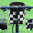 Bike Basket with a Fixed Holder, Kids' Small Scooter Tricycle Accessories Kit Bells Tools, Rust-Resistant Electric Bicycle Front Baskets for Women and Men