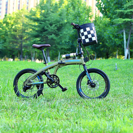Bike Basket with a Fixed Holder, Kids' Small Scooter Tricycle Accessories Kit Bells Tools, Rust-Resistant Electric Bicycle Front Baskets for Women and Men