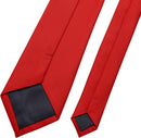 Men's Ties Solid Pure Color 2.35" (6CM) Plain Slim Necktie Skinny Ties For Men