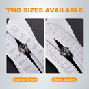 Portable Precise Thread Size Checker Keychain, Bolt Size Finder Keychain Measuring Both Metric & SAE Sizes, Compact Thread Measurement Tool for On-The-Go Convenience (2 Pcs)