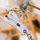 Portable Precise Thread Size Checker Keychain, Bolt Size Finder Keychain Measuring Both Metric & SAE Sizes, Compact Thread Measurement Tool for On-The-Go Convenience (2 Pcs)