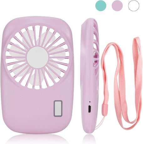 Desk Fan Battery Operated, Portable USB Rechargeable Fan, 2000mAh 180° Tilt Folding Personal Fan With Power Display, 5 Speeds Ultra Quiet Table Fan for Desktop, Home, Travel (p2)