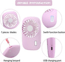 Desk Fan Battery Operated, Portable USB Rechargeable Fan, 2000mAh 180° Tilt Folding Personal Fan With Power Display, 5 Speeds Ultra Quiet Table Fan for Desktop, Home, Travel (p2)