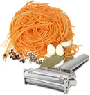 DenSan KG1009 Stainless Steel Julienne Peeler & Vegetable Peeler Multifunction Double-sided Blade Vegetable Cutter and Fruit Slicer Dual Blade(Silver)