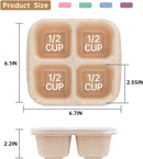 5 Pack Bento Lunch Box，4 Compartment Snack Containers，Divided Bento Snack Box，Meal Prep Lunch Containers, Lunch Box Kids/Toddle/Adults,Food Storage Containers for School, Work and Travel (5 pack)