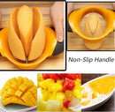 Sturdy Mango Slicer, Pit Remover Tool, Mango Splitter, Fruit Slicer Cutter Pitter, Mango Divider with Ergonomic Rubber Grip Handle, Easy Remove Pit and Divide