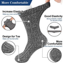 5 Pairs Men's Wool Socks, Wool Hiking Socks, Winter Thick Thermal Soft Warm Sock Cozy Boot Sock Gifts for Men
