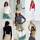 Women's Casual Basic Going Out Crop Tops Slim Fit Short Sleeve Crew Neck Tight T Shirts 2025