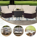 Outdoor Waterproof Couch Cushion Covers, Stretch Individual Patio Chair Cushion Outdoor Seat Cushion Pad Replacement Sofa Cushion Protector Sofa Slipcover (Cream, 2Pcs)