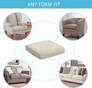 Outdoor Waterproof Couch Cushion Covers, Stretch Individual Patio Chair Cushion Outdoor Seat Cushion Pad Replacement Sofa Cushion Protector Sofa Slipcover (Cream, 2Pcs)