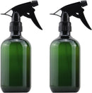 Plastic Spray Bottles 17OZ Empty Spray Bottle 2PCS Refillable Water Squirt Bottles Leakproof Water Spray Bottles for Cleaning Solution Alcohol Gardening Plants and Hairdressing, green
