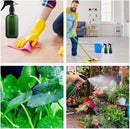 Plastic Spray Bottles 17OZ Empty Spray Bottle 2PCS Refillable Water Squirt Bottles Leakproof Water Spray Bottles for Cleaning Solution Alcohol Gardening Plants and Hairdressing, green