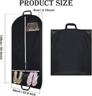 Garment Bags Hanging Clothes Travel, 50.4 Inch Long Suit Bags Cover for Women Dresses and Men Coats
