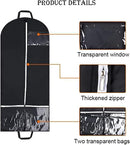 Garment Bags Hanging Clothes Travel, 50.4 Inch Long Suit Bags Cover for Women Dresses and Men Coats