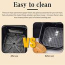 Air Fryer Parchment Paper Liners 8.5 inch, 200Pcs Perforated Air Fryer Liners Non Stick Square Air Fryer Paper for Cake Pan Basket Baking Ovening Steaming