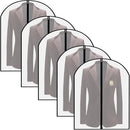 Garment Bag Suit Bag, 5 Pack Coat Cover Clothes Storage Bags Garment Dust Cover Bags with Zipper for Coat Suits Dresses Costumes Uniforms (40 x 24in, L)