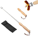 Marshmallow Roasting Sticks, 32 Inch Long Stainless Steel SmoresSticks Extendable Marshmallow Sticks Barbecue Forks for Fire Pit Campfire BBQ