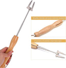 Marshmallow Roasting Sticks, 32 Inch Long Stainless Steel SmoresSticks Extendable Marshmallow Sticks Barbecue Forks for Fire Pit Campfire BBQ