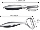 Vegetable Peeler Swivel Potato Peelers, Multifunction Peeler Set, Sharp Stainless Steel Blades and Ergonomic Handle