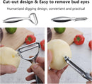 Vegetable Peeler Swivel Potato Peelers, Multifunction Peeler Set, Sharp Stainless Steel Blades and Ergonomic Handle